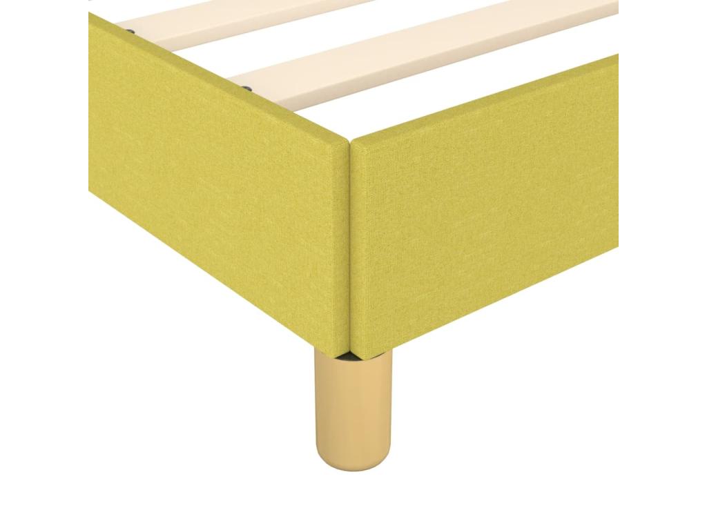 Struttura letto in tessuto verde, 80 x 200 cm