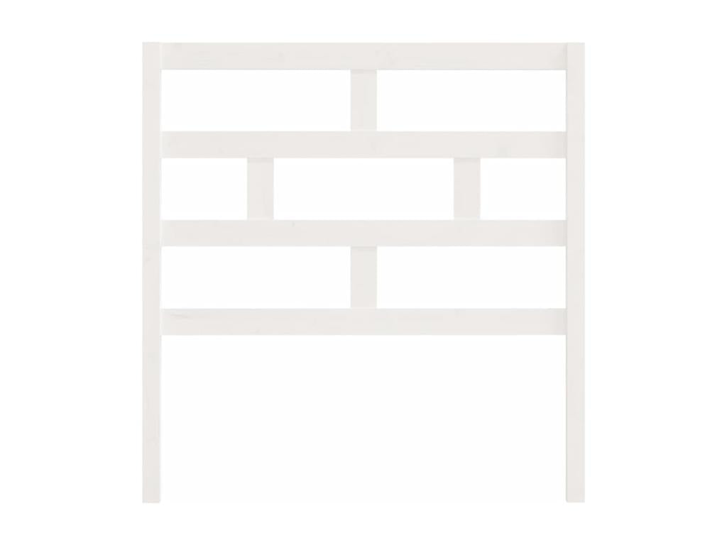 Struttura letto in legno massello bianco, 81 x 4 x 100 cm