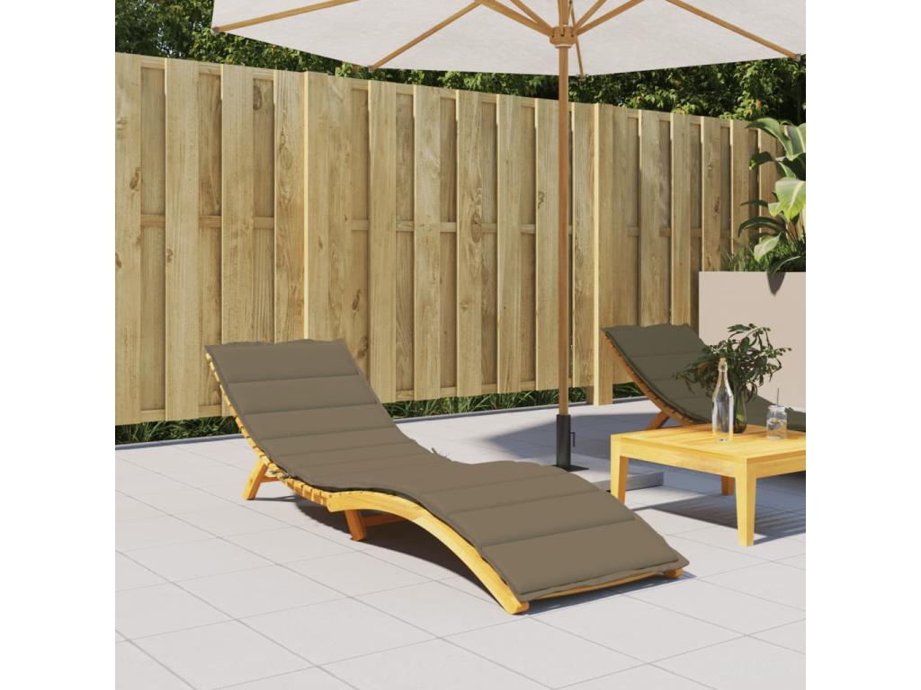 Chaise longue in tessuto, 200 x 60 x 4 cm