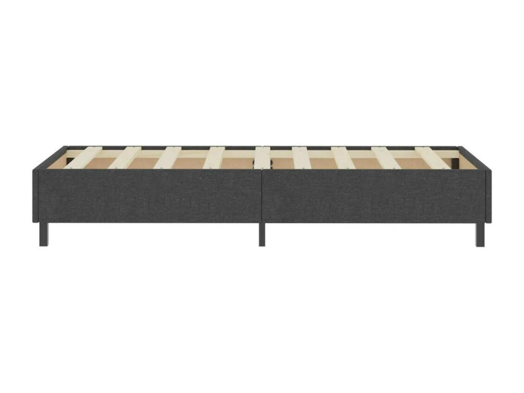 Struttura letto in tessuto grigio, 100 x 200 cm