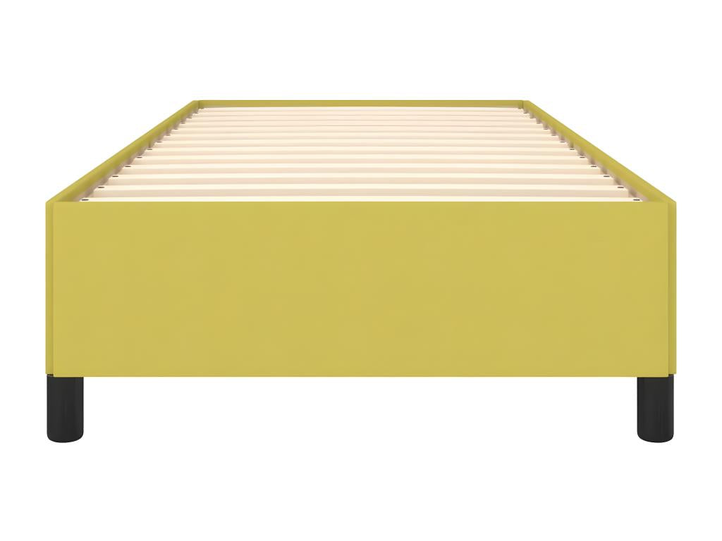 Struttura letto in tessuto verde con materasso, 80 x 200 cm