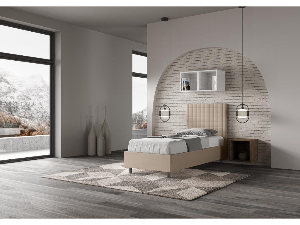 Struttura letto grigia, 80 x 190 cm