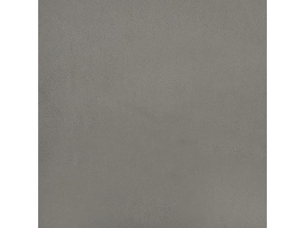 Struttura letto in velluto grigio, 90 x 190 cm