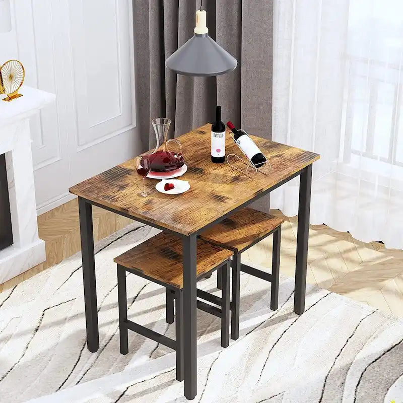 Set da tavolo da pranzo piccolo per 2, mobili da cucina per la casa, scelta perfetta, compatto e durevole, facile da montare