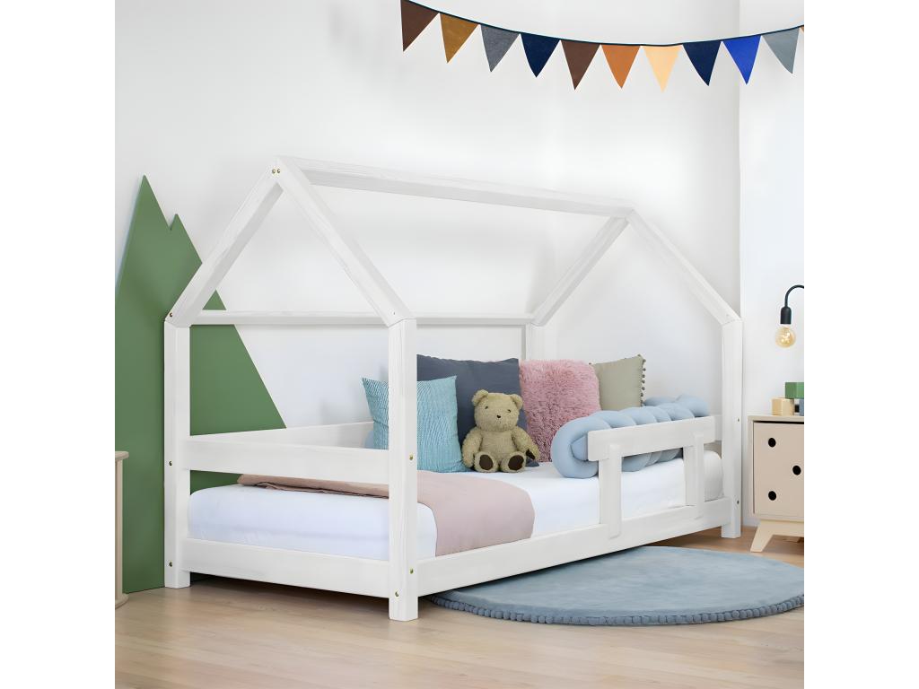 Struttura letto bianca, 80 x 180 cm