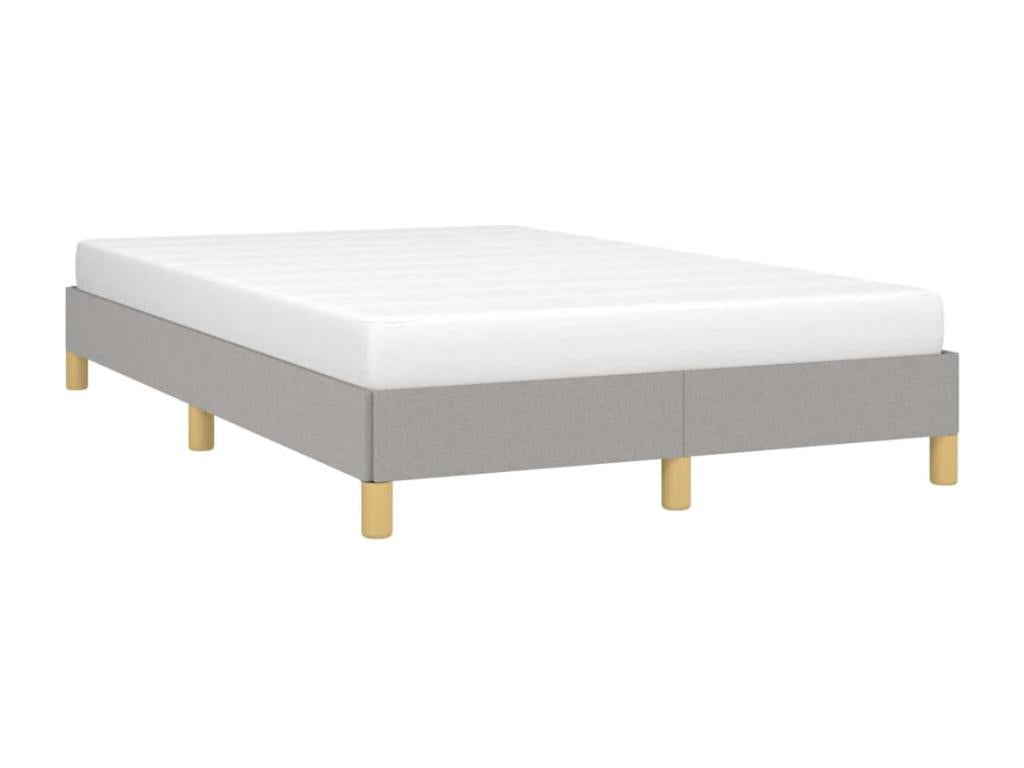 Struttura letto in tessuto grigio, 120 x 190 cm