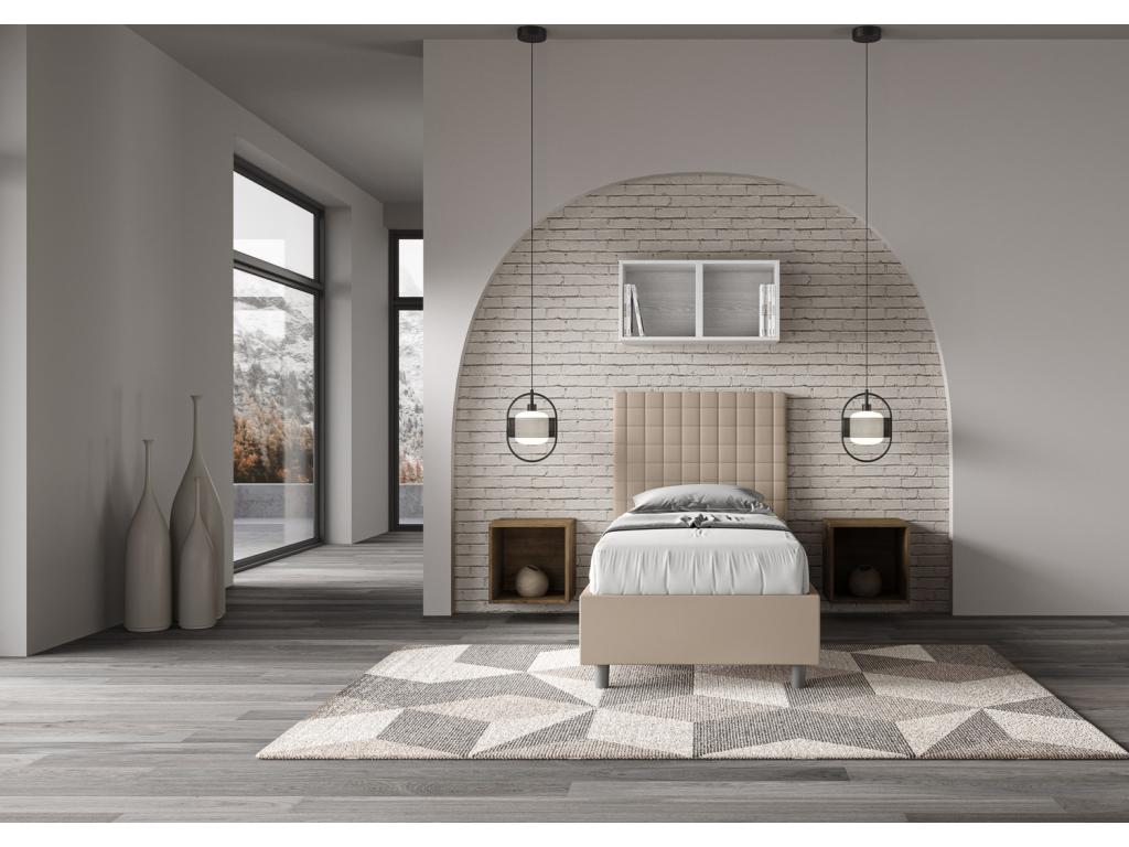 Struttura letto grigia, 80 x 190 cm