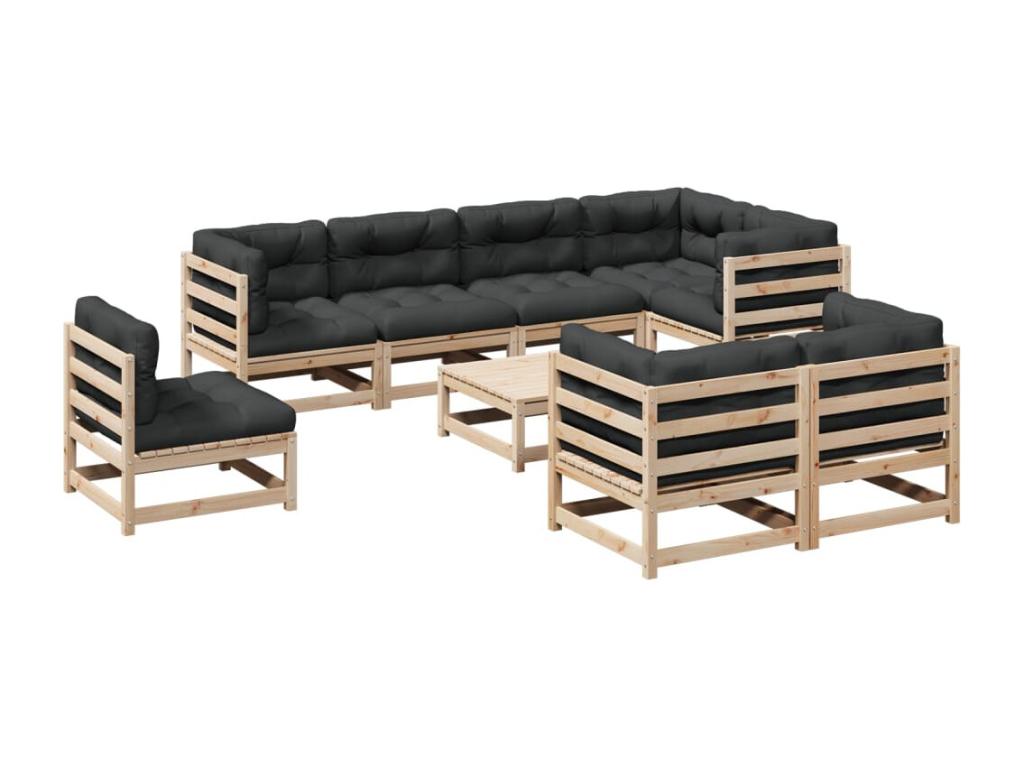 Set di mobili da esterno naturali