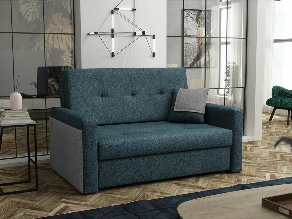 Divano letto convertibile blu, 85 x 140 x 98 cm