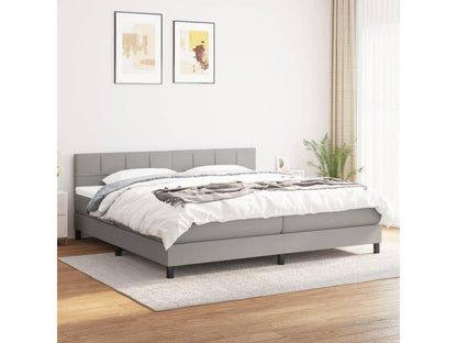 Struttura letto in tessuto bianco con materasso, 180 x 200 cm
