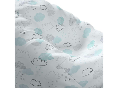 Pouf bianco, 80 x 80 x 115 cm