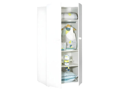 Armadio bianco a 2 ante