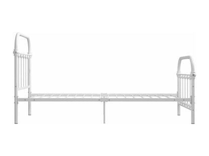 Struttura letto in metallo bianco, 100 x 200 cm