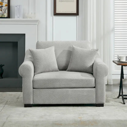Poltrona moderna oversize in ciniglia