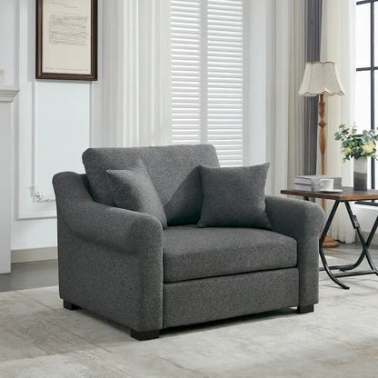 Poltrona moderna oversize in ciniglia