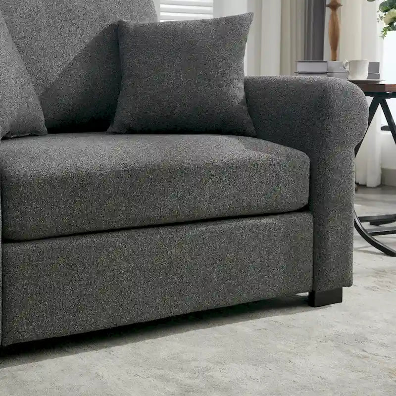 Poltrona moderna oversize in ciniglia