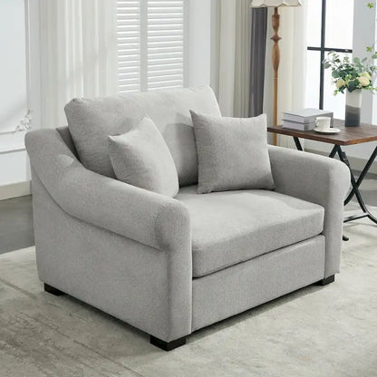 Poltrona moderna oversize in ciniglia