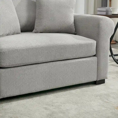 Poltrona moderna oversize in ciniglia