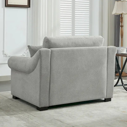 Poltrona moderna oversize in ciniglia