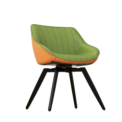 Set di 2 sedie da pranzo con gambe in metallo