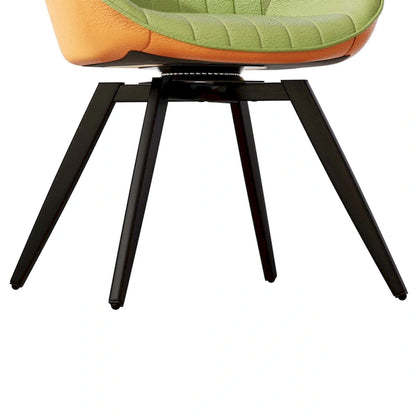 Set di 2 sedie da pranzo con gambe in metallo