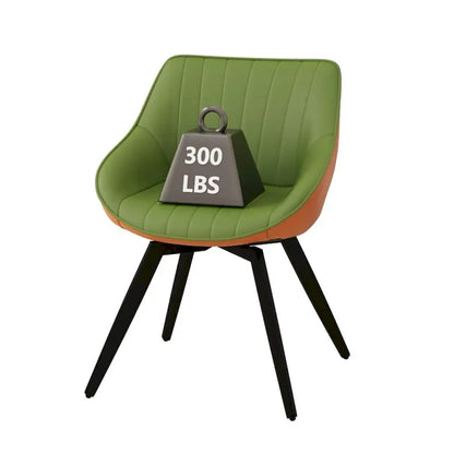 Set di 2 sedie da pranzo con gambe in metallo