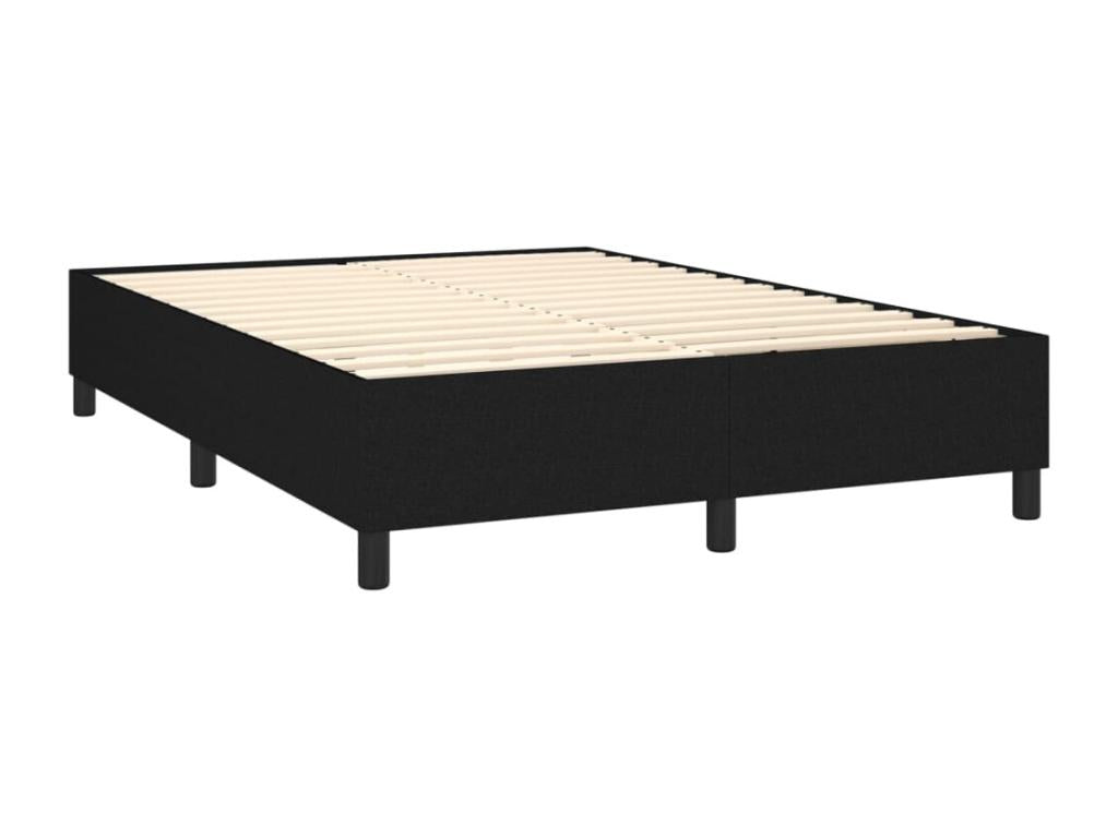 Struttura letto in tessuto bianco con materasso, 140 x 190 cm