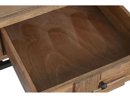 Tavolino da caffè in metallo naturale