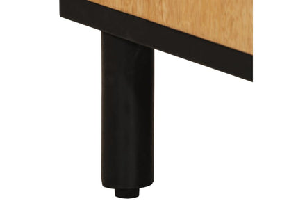 Mobile TV in legno massello marrone, 105 x 33 x 46 cm