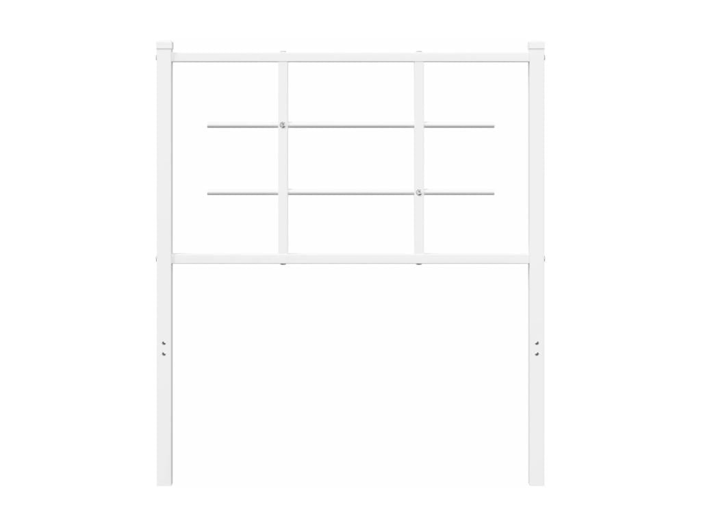 Struttura del letto in metallo bianco