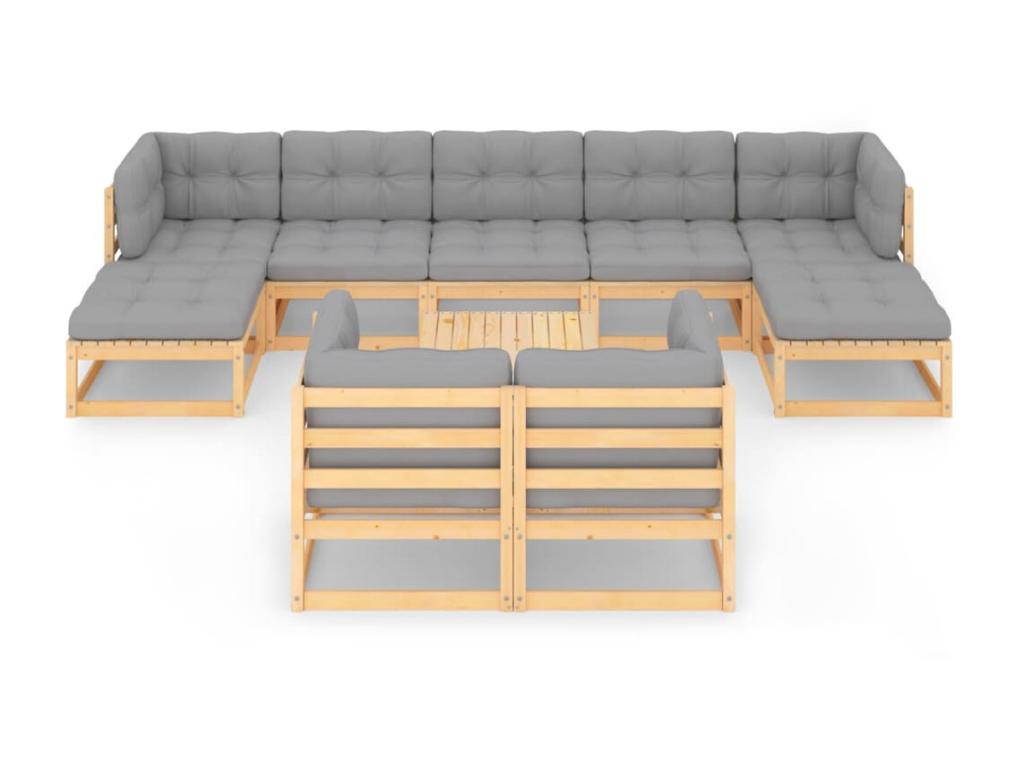 Set di mobili da esterno grigi