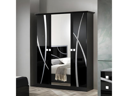 Struttura letto nera, 160 x 200 cm