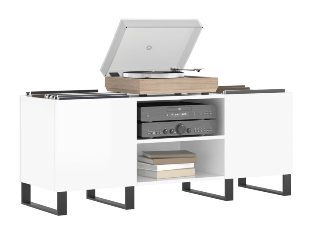 Armadio in legno ingegnerizzato bianco, 121 x 38 x 48 cm