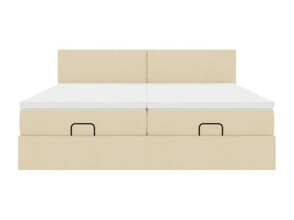 Struttura letto in tessuto con materasso, 160 x 200 cm