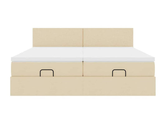 Struttura letto in tessuto con materasso, 160 x 200 cm