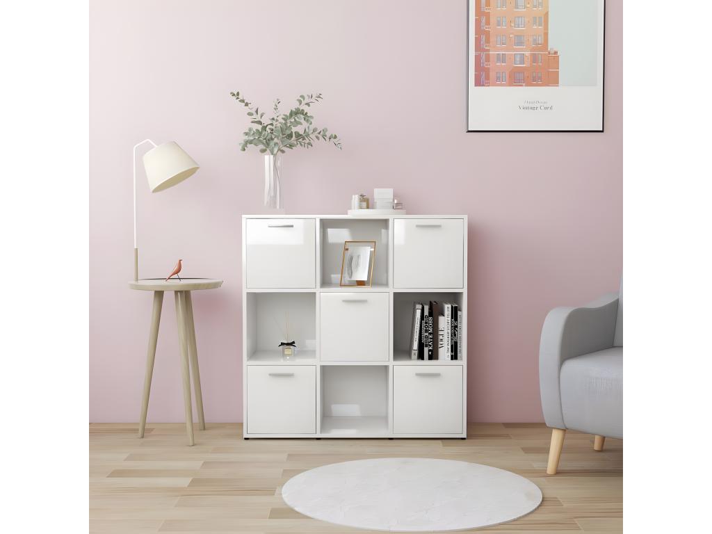Libreria bianca, 90 x 30 x 90 cm