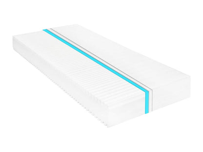 Struttura letto bianca con materasso, 90 x 200 cm