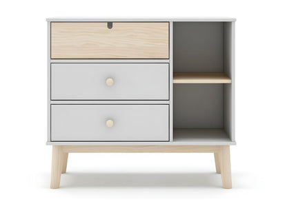 Cassettiera bianca a 3 cassetti