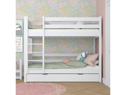 Struttura letto bianca, 120 x 180 cm