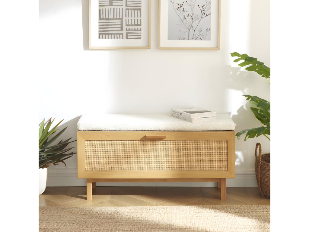 Panca naturale con contenitore