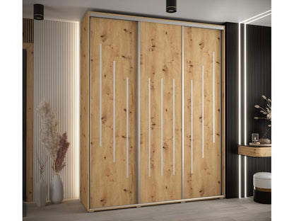 Armadio naturale a 3 ante, 200 x 45 x 235,2 cm