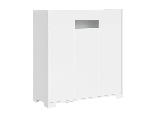 Credenza bianca a 3 ante, 103 x 35 x 110 cm