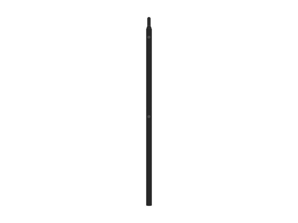 Struttura del letto in metallo nero