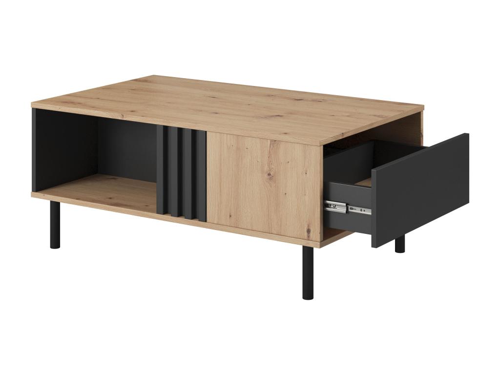 Tavolino da caffè beige, 101 x 60 x 44 cm