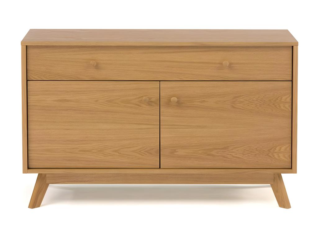 Credenza beige a 2 ante e 1 cassetto