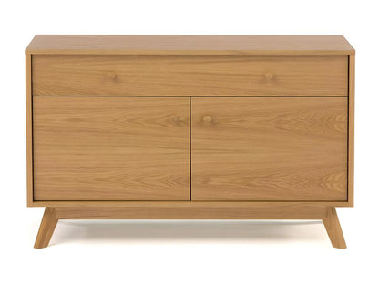Credenza beige a 2 ante e 1 cassetto