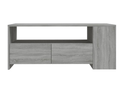 Tavolino da caffè in legno ingegnerizzato grigio, 102 x 55 x 42 cm