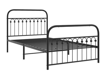 Struttura letto in metallo nero, 107 x 203 cm