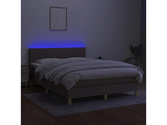 Struttura letto in tessuto con materasso, 140 x 190 cm