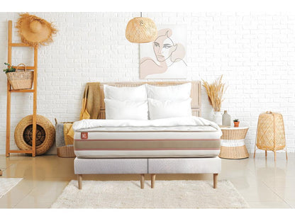 Materasso bianco in memory foam, molle insacchettate, 180 x 200 cm